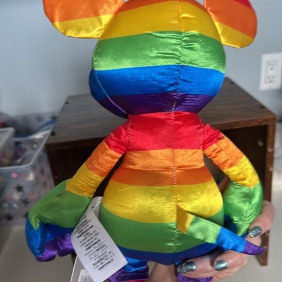 Disney Parks Exclusive 2019 Pride Rainbow Mickey Mouse Plush 15” - Picture 4 of 6